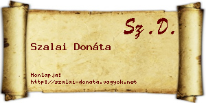 Szalai Donáta névjegykártya